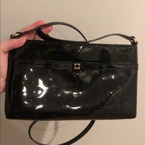 EUC Kate Spade black PVC crossbody